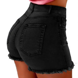 Latest Design Womens Washed Ripped High Waist Casual Street Style Fashion Denim Shorts Trendy Summer Wear Denim Shorts For Girls - Product Image 2