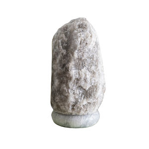Lampe en sel gris de l'Himalaya de qualité supérieure OEM, 100% naturelle, fabriquée à la main, avec base en bois, lampe en sel gris - Product Image 5