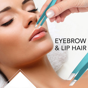 Pince à épiler pour sourcils OEM ODM en gros, couleur personnalisée, pointe inclinée, pince à épiler pour le modelage des sourcils, pince à épiler pour sourcils et lèvres de 4 pouces - Product Image 4