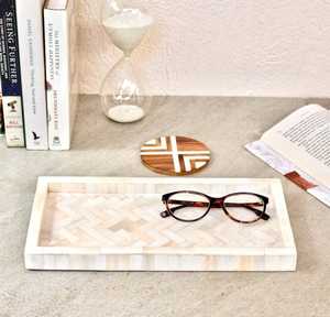 ถาดสลักลายกระดูกทำจากไม้ธรรมชาติทำด้วยมือปรับแต่งได้สำหรับบ้านร้านอาหารโรงแรมโดยตรง - Product Image 2