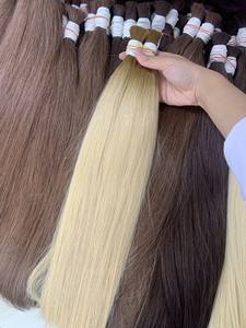 Colores de moda Extensión de cabello humano vietnamita crudo a granel Super doble dibujado 100g Precios al por mayor Fábrica - Product Image 3