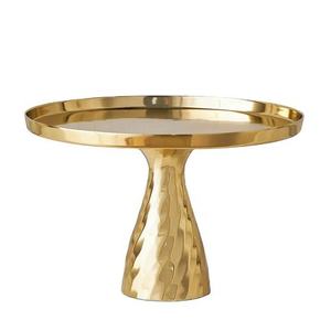 Gold Plated Aluminium Shiny Polished Metal <b>Cake</b> <b>Stand</b> Dinnerware Tabletop Decorative Antique Finishing Birthday <b>Cake</b> <b>Stand</b> - Product Image 5