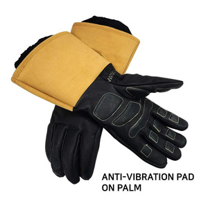 Gants de soudure en cuir personnalisés avec logo imprimé, taille XL, légers, différentes couleurs, protection, vente en gros, prix abordable - Product Image 3