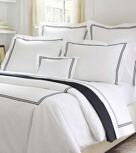 Ensemble de housses de couette de luxe durables pour hôtel, 300 fils, écologiques, couleur unie classique, respirantes, en coton tissé lavé, anti-plis - Product Image 1