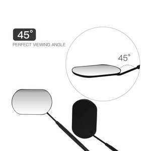 Miroirs professionnels en acier inoxydable pour extensions de cils, grande vue, portables, compacts, outils d'inspection pour salons de beauté - Product Image 2