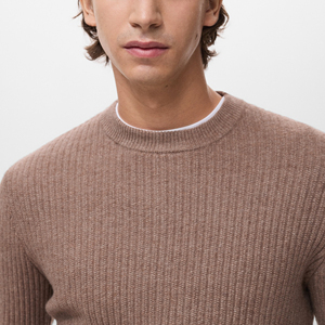 Stylish Men Knitted Sweater 100% Cotton Warm Breathable Quick Dry Anti-Wrinkle Durable Comfortable Winter Front Customizable - Product Image 5