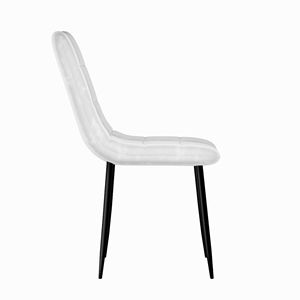 Set Moderno di 4 Sedie da Pranzo per Cucina e Sala da Pranzo con Seduta Imbottita e Gambe in Metallo per Casa - Product Image 6