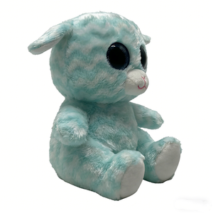 Customized Cute big eye beanie style plush, pastel kawaii farm animal <b>toy</b>, soft fuzzy lamb cuddle doll, glitter eye <b>sheep</b> - Product Image 1