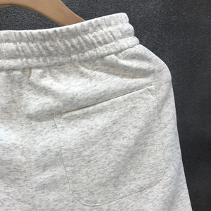 Pantalon de sport tricoté décontracté coupe droite ample en coton 100% couleur unie coupe-vent avec cordon de serrage, idéal pour la course et le basketball – Nouvelle collection été, vente flash - Product Image 5