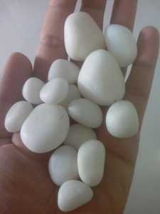 Blanc neige brillant Dolomite brûlé marbre roulé lisse grande taille galets naturels et galets pour l'aménagement paysager et les roches rugueuses - Product Image 5