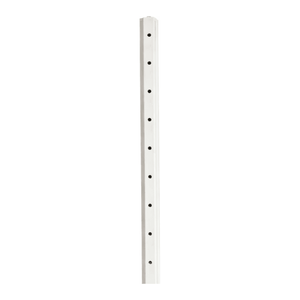 Poteau de signalisation composite PVC Brady TUFF'n Lite 8 pieds blanc profil fermé pour signalisation routière extérieure - Product Image 3