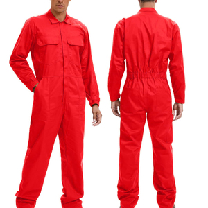 Low Price Fire Retardant Safety Suit Coveralls Boiler Suit With Pocket <b>Plain</b> Feature OEM Custom Logo And Solid Color - Product Image 3