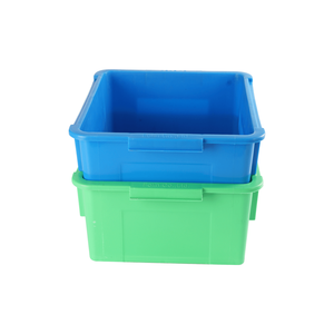 Contenedor de Almacenamiento de Plástico Rectangular Apilable Ecológico, Impresión por Transferencia de Calor, Grosor de 4 mm, Verde Azul, PP, Contenedor Doméstico - Product Image 5