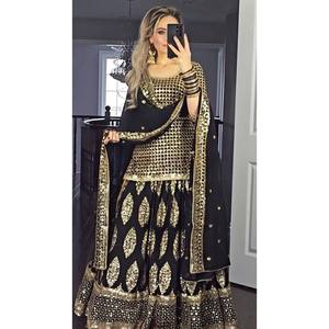 Conjunto de Lehenga de Fiesta para Mujer de Diseñador con Top Elegante, Nuevo Estilo - Product Image 3