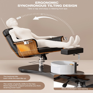 Sillón de Pedicura Ergonómico y Portátil con Rotación de 360°, Reclinable y Elevable, Sin Necesidad de Plomería, Unidad de Enseñanza de Uñas y Silla para Spa de Pies - Product Image 5
