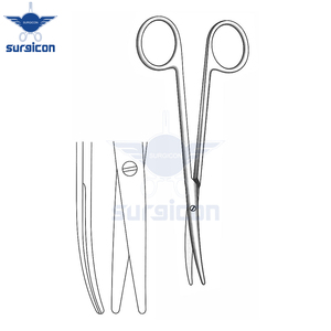 Tijeras Metzenbaum de 14.5 cm (5½ Pulgadas), Curvas, de Acero Inoxidable, Reutilizables, para Cirugía General y Plástica - Product Image 3