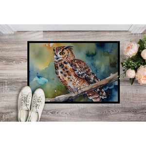 Tawny Owl Paillasson Tapis de porte d'entrée Tapis d'intérieur et d'extérieur pour entrée, Pile basse lavable antidérapante, 24H X 36W - Product Image 2