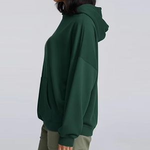 Nouveauté 2026 – Sweat-shirts décontractés en polaire pour femme – Qualité supérieure – Impression personnalisée – Pull à capuche vert uni - Product Image 5