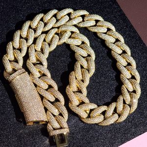 <b>Iced</b> <b>Out</b> Cuban Link <b>Chain</b> 925 Sterling Silver Moissanite Diamond Necklace VVS Hip Hop Jewelry Luxury Gift For Men - Product Image 6