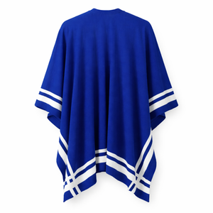 Zeta Phi Beta Sorority Cape Shawl Women <b>Poncho</b> Wrap Casual Embroidered <b>Wool</b> Shoulder Cape Wrap Greek Cloak Draped Shawl - Product Image 4