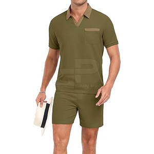 Conjunto de pantalones cortos para hombre, listos para hacer ejercicio, ligeros, cómodos y flexibles para correr en el gimnasio o actividades informales de verano - Product Image 4