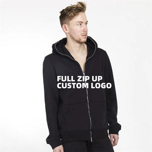 <b>Black</b> <b>zipper</b> <b>hoodie</b> Custom <b>Zipper</b> <b>Hoodie</b> Oversized Heavyweight Fleece Unisex Streetwear Sweatshirt OEM ODM Wholesale Manufactur - Product Image 1