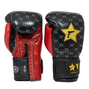 Gants de boxe Fairtex Booster, couleur noir/rouge, cuir de vache véritable, impression personnalisée, gants de MMA et de kick-boxing Fairtex, unisexe - Product Image 3