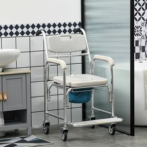 Sedia Comoda 3 in 1 con Ruote Impermeabili Imbottite, Design Portatile per Supporto fino a 150 Kg, Colore Grigio - Product Image 2