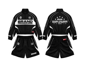 Conjuntos de Ropa de Mujer de Algodón con Logotipo Personalizado OEM, Conjunto de 2 Piezas Ajustado, Tejido de Punto, Ropa Deportiva Informal, Top y Pantalones Cortos para Mujer - Product Image 3