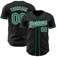 Vente en gros directe OMMIZ INDUSTRY Maillot de baseball personnalisé noir blanc-rouge authentique