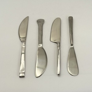 Accesorios de Cocina de Lujo y Calidad Premium, Cuchillo para Mantequilla Plateado con Acabado Espejo, Resistente, Utensilios para Queso - Product Image 2