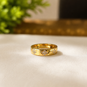 Anillo de Compromiso con Diamante de Corte Brillante Redondo, Chapado en Oro Amarillo de 14K, Anillo de Propuesta para Mujer, Elegante Joyería de Moissanita - Product Image 4