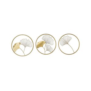 Nordic Light Luxury Gold Metal <b>Leaf</b> <b>Wall</b> Hanging Art <b>Decor</b> 3D Handcrafted Metal Ginkgo <b>Leaf</b> <b>Wall</b> Sculpture for Home Hotel <b>Decor</b> - Product Image 2