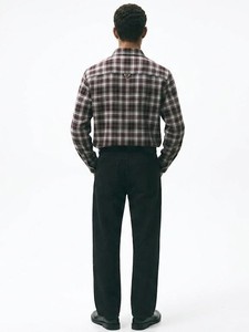 Men's Plaid Casual Shirt Full Sleeve Turn-<b>down</b> Collar Cotton Breathable Autumn Wear - Product Image 3
