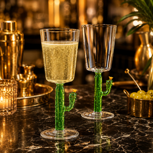 Verres à cocktail transparents en borosilicate faits à la main de 280 ml, sans plomb, coupe Martini, verres à margarita, verrerie de bar réutilisable en gros - Product Image 6