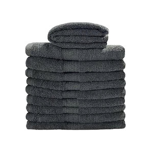 Toalla Facial de Algodón Gris de Primera Calidad, Tejida, de Secado Rápido, para Spa, Belleza y Baño - Product Image 1
