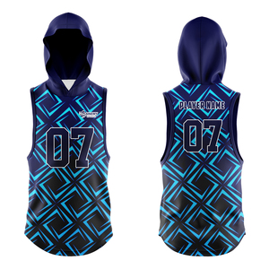 Hooded Flag Football Uniform Set Custom Team Sportswear Breathable Sublimation Jersey 100% Polyester Slim-Fit Plus Size - Product Image 5