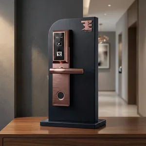 Cerradura Inteligente Premium para Hotel TES 302 SB con RFID en Oro Rosa, Acabado en Acero Inoxidable, Sistema de Control de Acceso con Tarjeta Electrónica - Product Image 4