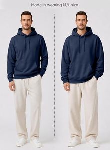 Sudadera con Capucha Personalizada Bordada para Hombre, de Poliéster/Algodón, Cuello en V, Deportiva, Corte Regular, Impermeable, Cortavientos, de Secado Rápido y Ecológica - Product Image 4