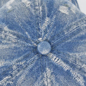 Casquettes de baseball vintage classiques délavées à 7 panneaux, ajustables, avec broderie personnalisée, effet délavé à l'acide, unisexe, respirantes et imperméables - Product Image 2