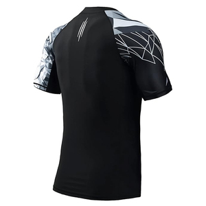Custom <b>Men</b> Rash Guard <b>Compression</b> T <b>Shirt</b> Short Sleeve Swim <b>Shirt</b> UV Protection Quick Dry Wholesale - Product Image 2
