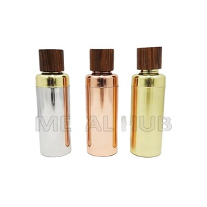 Coctelera de Acero Inoxidable de 500 ml con Logotipo Personalizado, Tapa de Madera Multicolor, Accesorios de Bar para Bartenders, Uso Profesional - Product Image 5