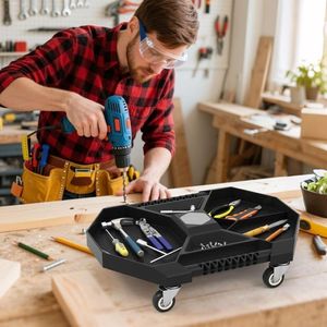 Chariot d'atelier roulant portable pour la réparation automobile en garage - Product Image 2