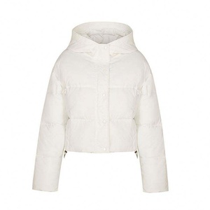 Breathable Winter Puffer Jacket for Women Warm Bubble Cotton Padded Street Fashion <b>Canvas</b> Womens Jacket Custom Design - Product Image 1