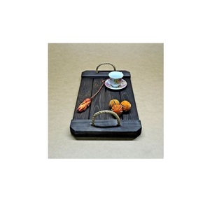 Bandeja de Madera Hecha a Mano para Desayuno, Café, Té, Aperitivos, Comida, Cocina, Mesa de Comedor y Decoración - Product Image 4