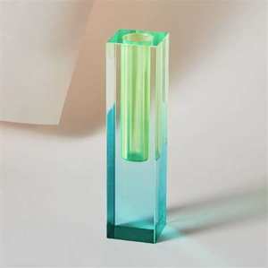 Vibrant Acrylic Block Flower Vase Stylish and Eye-Catching Design to Enhance Your Home Décor with Color and Elegance - Product Image 4