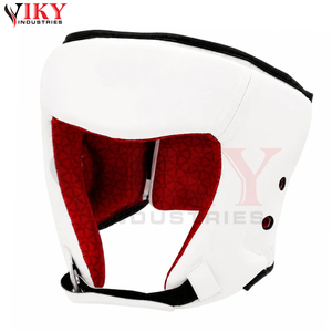 Meilleures ventes : Ensembles de boxe en cuir véritable haute performance, sur mesure, marque privée, avec doublure intérieure géométrique blanche et rouge - Product Image 5