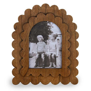 Wholesale Layered <b>Border</b> Wooden Photo <b>Frame</b> Modern Tiered Wood <b>Picture</b> <b>Frame</b> Multi Ridge Tabletop Display <b>Frame</b> for Farmhouse - Product Image 6