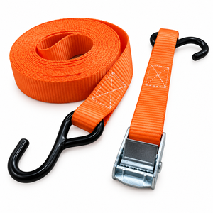 Sangle de cargaison en polyester de 25 mm avec boucle à came, capacité 250 kg, avec crochet en S pour la fixation de cargaison de moto, fabricant OEM - Product Image 5