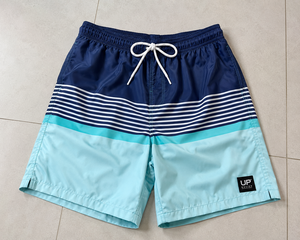 Men's Quick Dry Beach <b>Shorts</b> Swim Trunks Striped Board <b>Shorts</b> Custom Polyester Swimwear Summer Beachwear OEM ODM Wholesale - Product Image 6